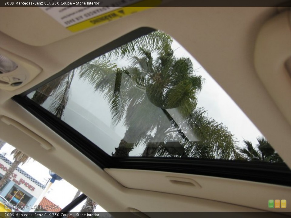 Stone Interior Sunroof for the 2009 Mercedes-Benz CLK 350 Coupe #50620614