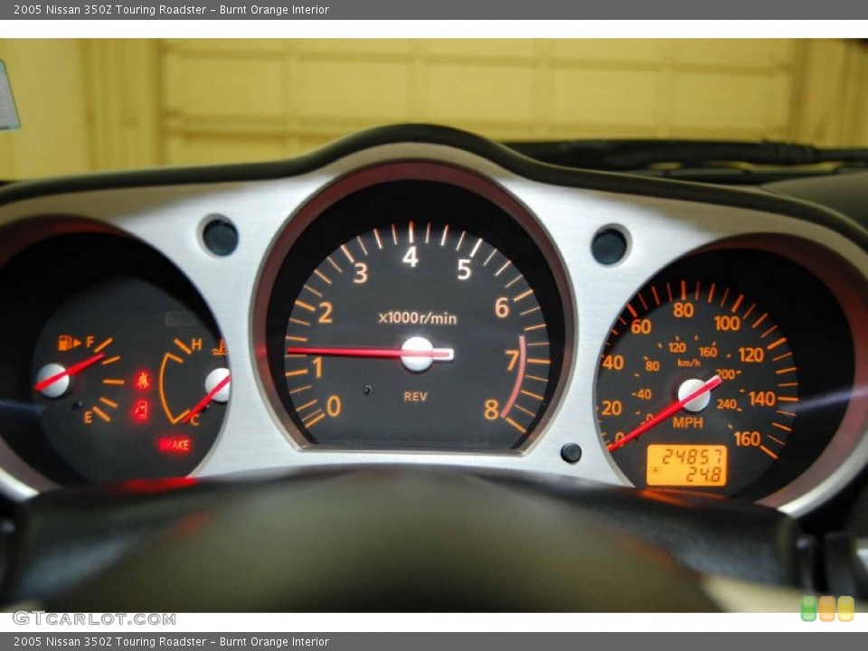 Burnt Orange Interior Gauges for the 2005 Nissan 350Z Touring Roadster #50620944