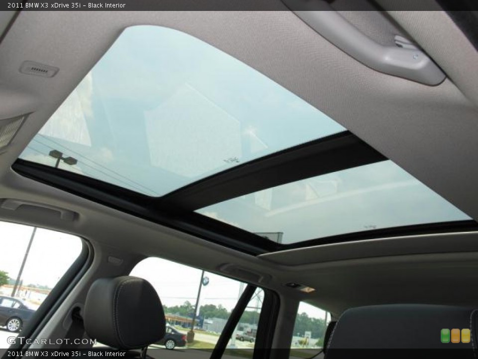 Black Interior Sunroof for the 2011 BMW X3 xDrive 35i #50621874