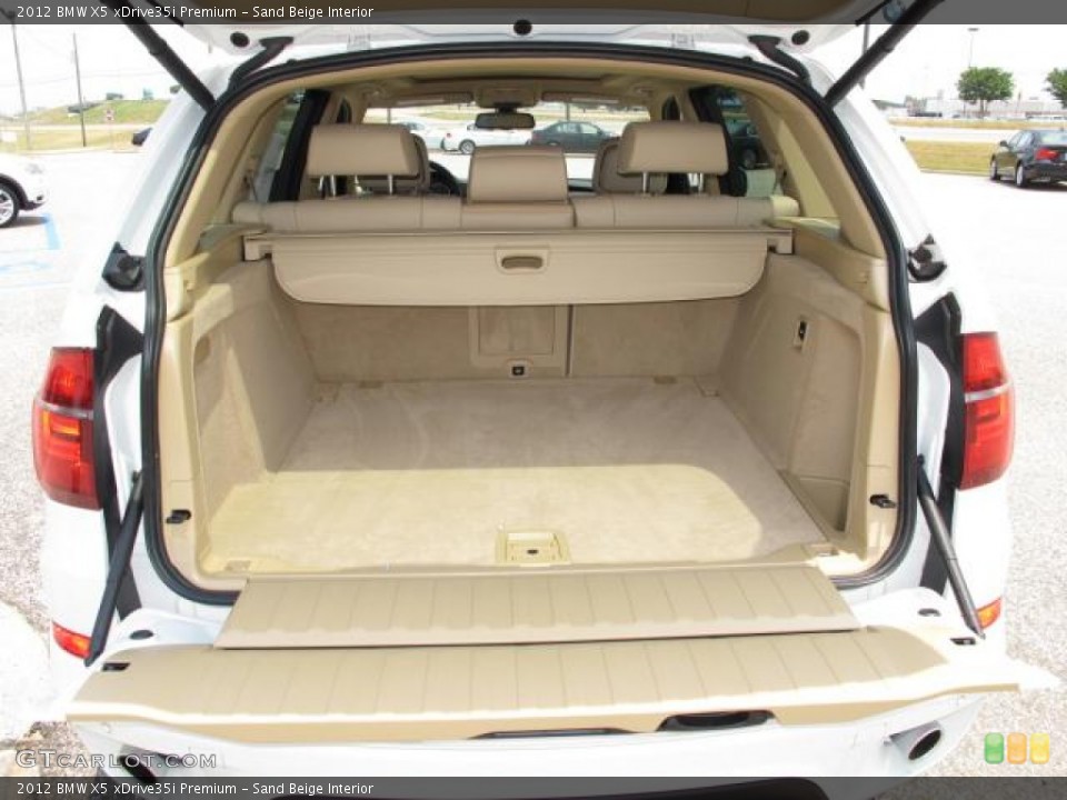 Sand Beige Interior Trunk for the 2012 BMW X5 xDrive35i Premium #50622168