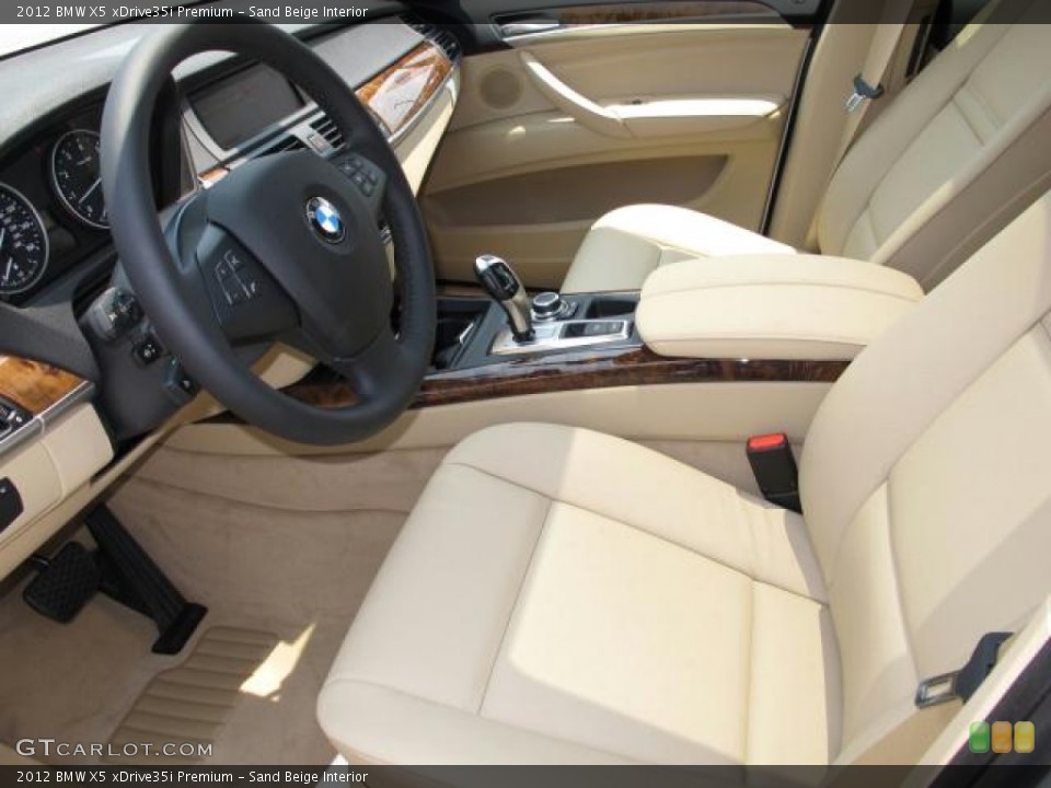 Sand Beige Interior Photo for the 2012 BMW X5 xDrive35i Premium #50622207