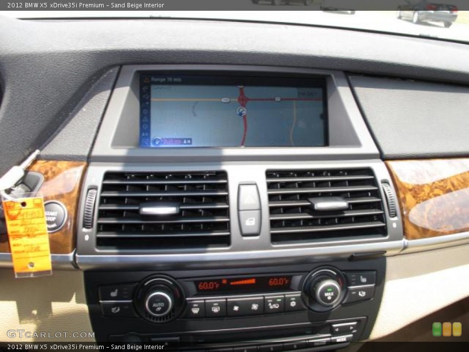 Sand Beige Interior Controls for the 2012 BMW X5 xDrive35i Premium #50622234