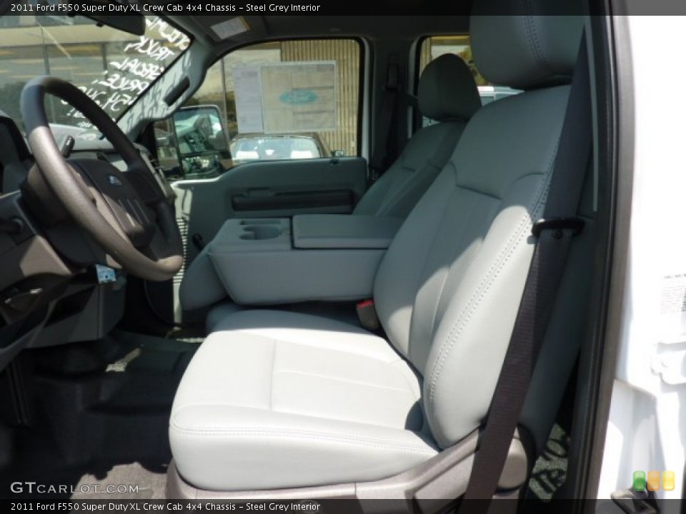 Steel Grey Interior Photo for the 2011 Ford F550 Super Duty XL Crew Cab 4x4 Chassis #50626155