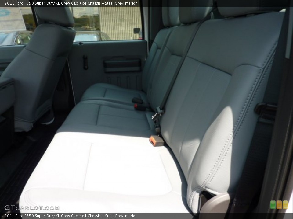 Steel Grey Interior Photo for the 2011 Ford F550 Super Duty XL Crew Cab 4x4 Chassis #50626170