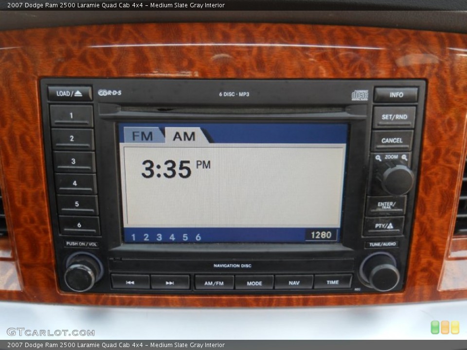 Medium Slate Gray Interior Controls for the 2007 Dodge Ram 2500 Laramie Quad Cab 4x4 #50626541