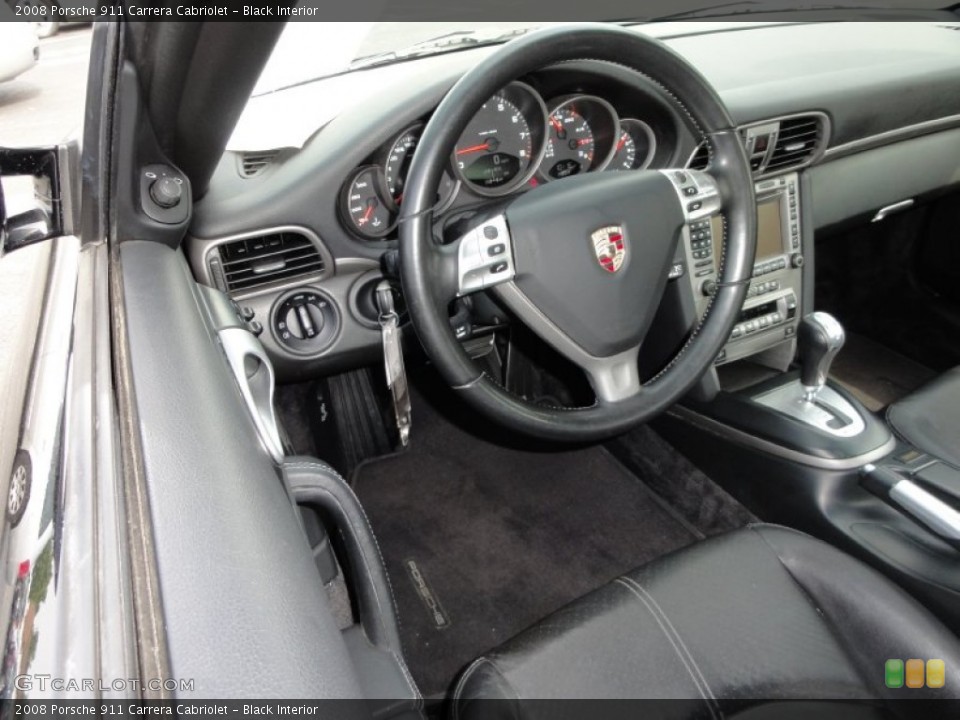 Black Interior Photo for the 2008 Porsche 911 Carrera Cabriolet #50626665