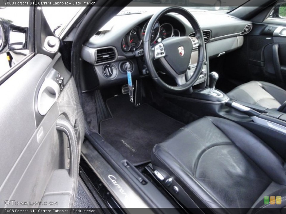 Black Interior Photo for the 2008 Porsche 911 Carrera Cabriolet #50626683