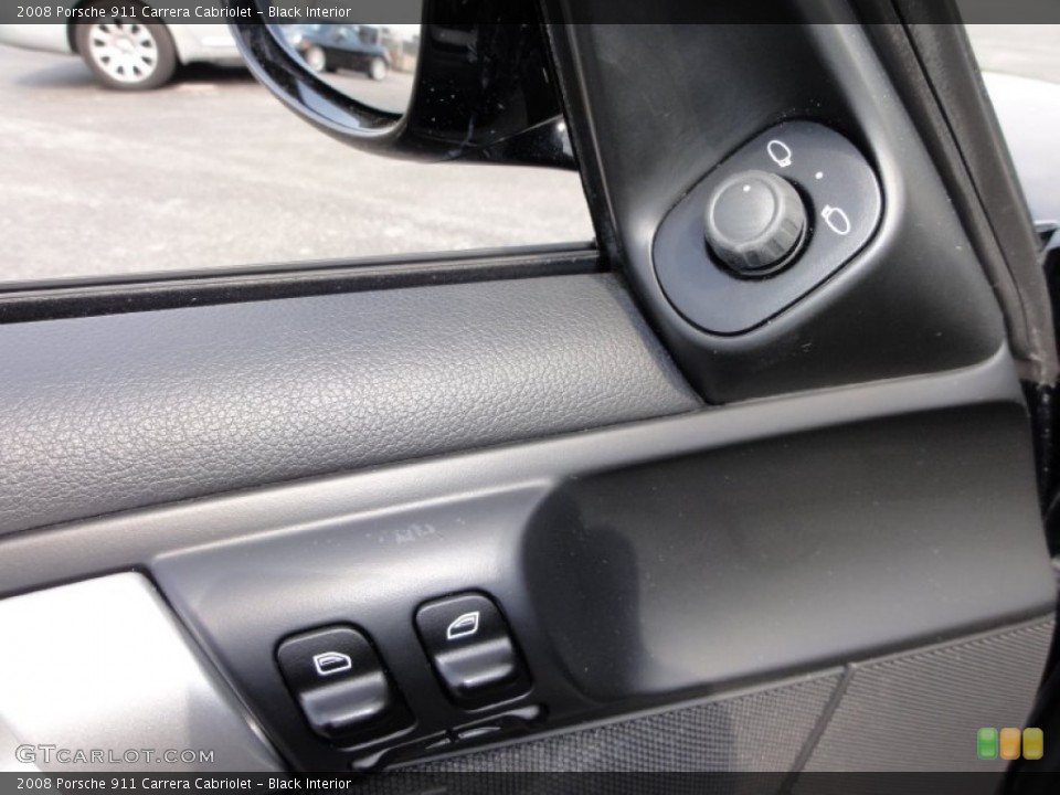 Black Interior Controls for the 2008 Porsche 911 Carrera Cabriolet #50626716