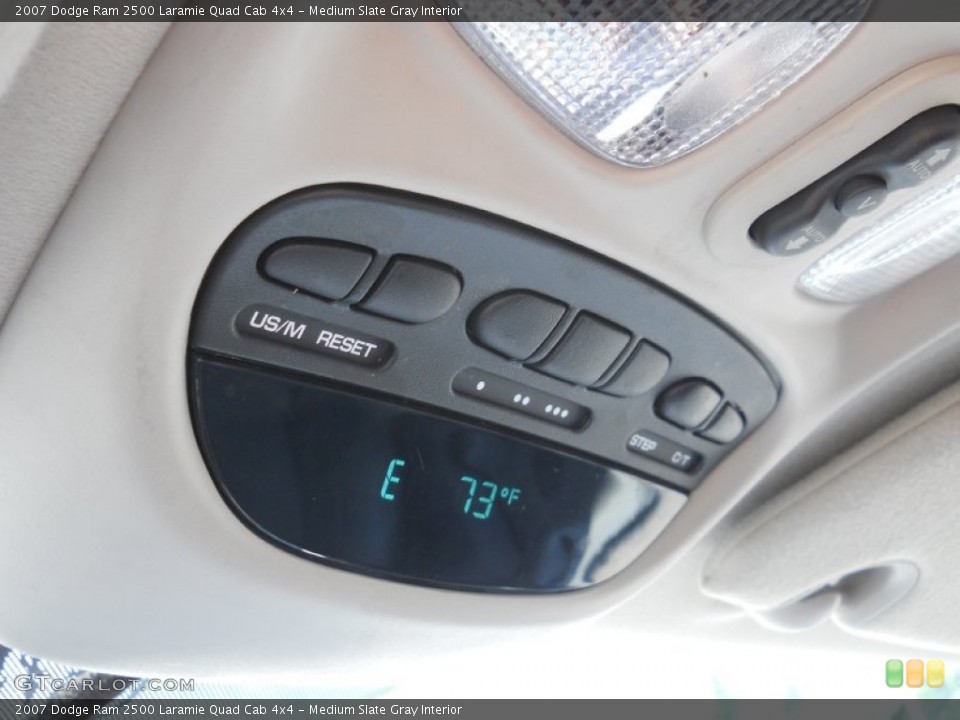 Medium Slate Gray Interior Controls for the 2007 Dodge Ram 2500 Laramie Quad Cab 4x4 #50626859