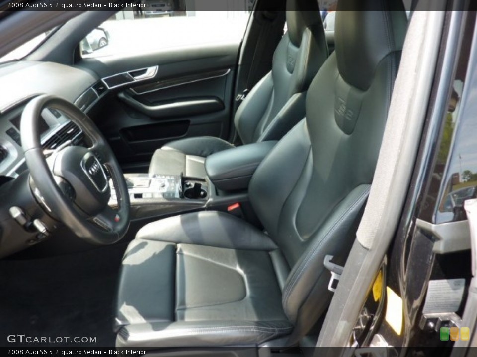 Black Interior Photo for the 2008 Audi S6 5.2 quattro Sedan #50629263