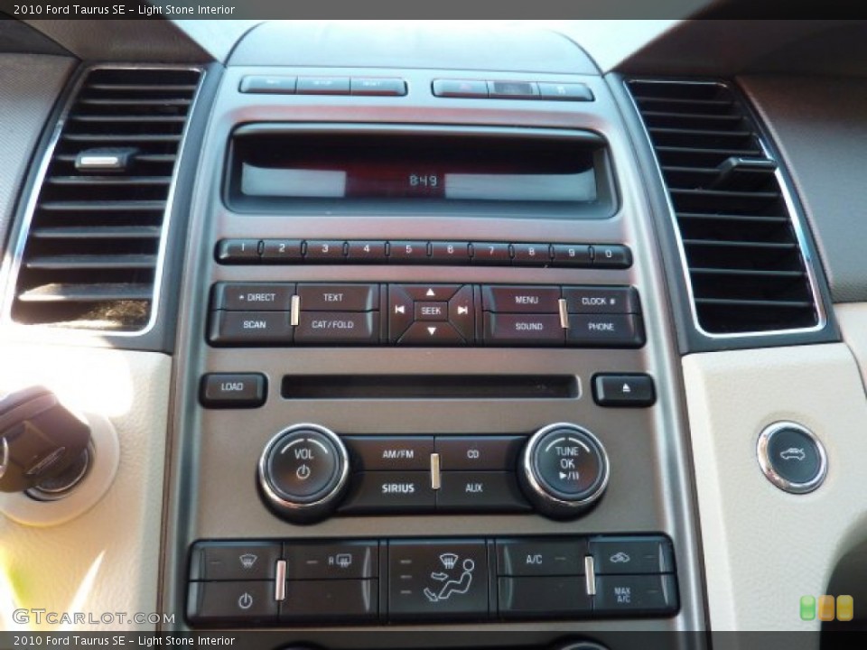 Light Stone Interior Controls for the 2010 Ford Taurus SE #50629955