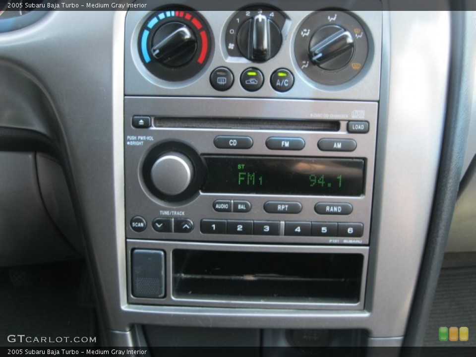 Medium Gray Interior Controls for the 2005 Subaru Baja Turbo #50630073