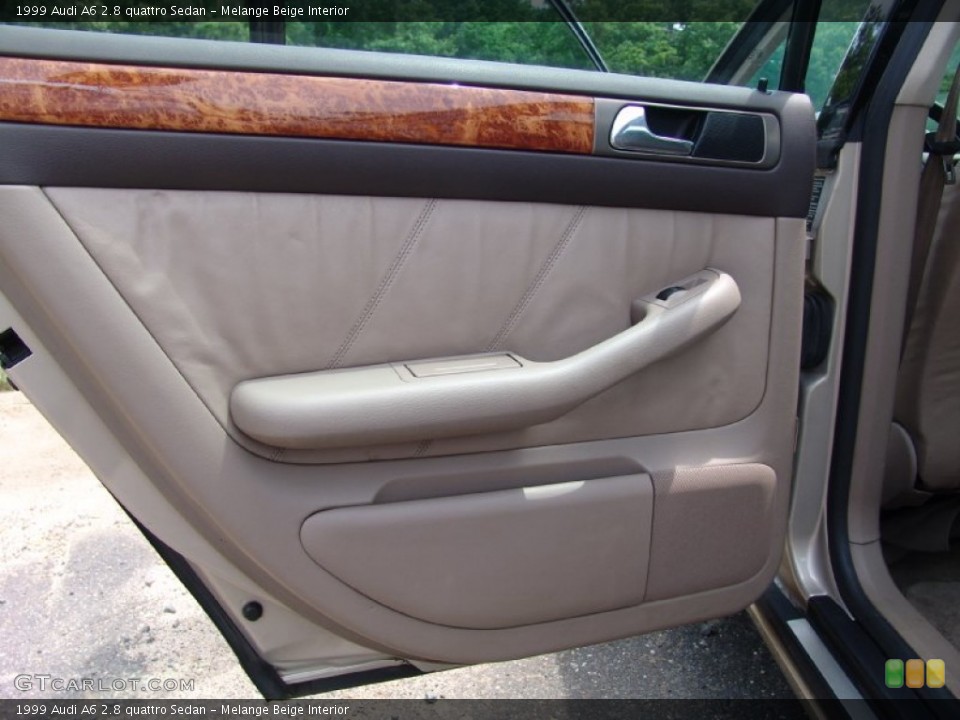 Melange Beige Interior Door Panel for the 1999 Audi A6 2.8 quattro Sedan #50630229