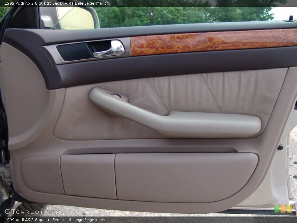 Melange Beige Interior Door Panel for the 1999 Audi A6 2.8 quattro Sedan #50630288