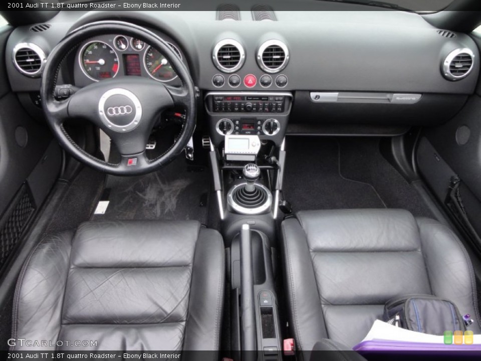 Ebony Black Interior Dashboard for the 2001 Audi TT 1.8T quattro Roadster #50630703