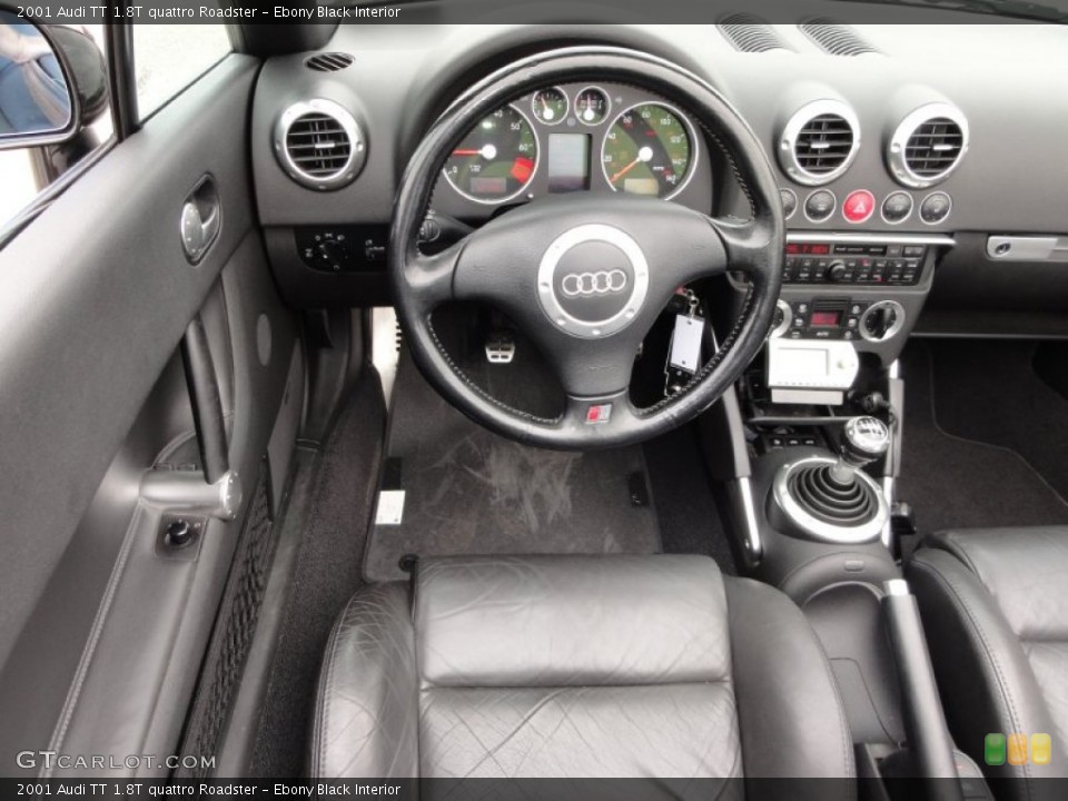 Ebony Black Interior Dashboard for the 2001 Audi TT 1.8T quattro Roadster #50630717