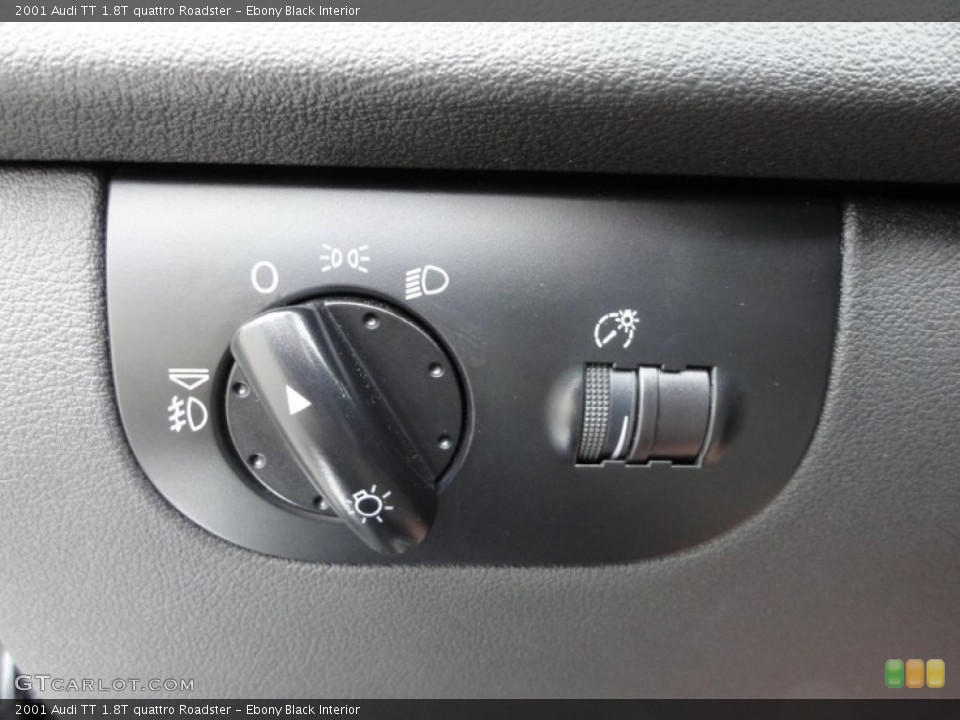 Ebony Black Interior Controls for the 2001 Audi TT 1.8T quattro Roadster #50630874