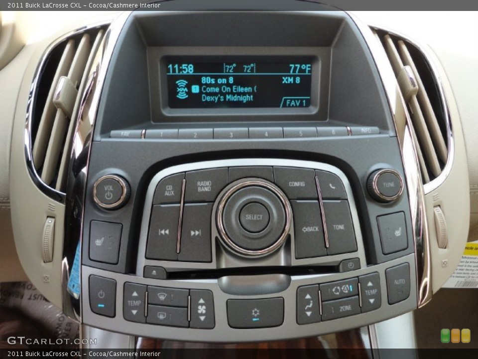 Cocoa/Cashmere Interior Controls for the 2011 Buick LaCrosse CXL #50631954