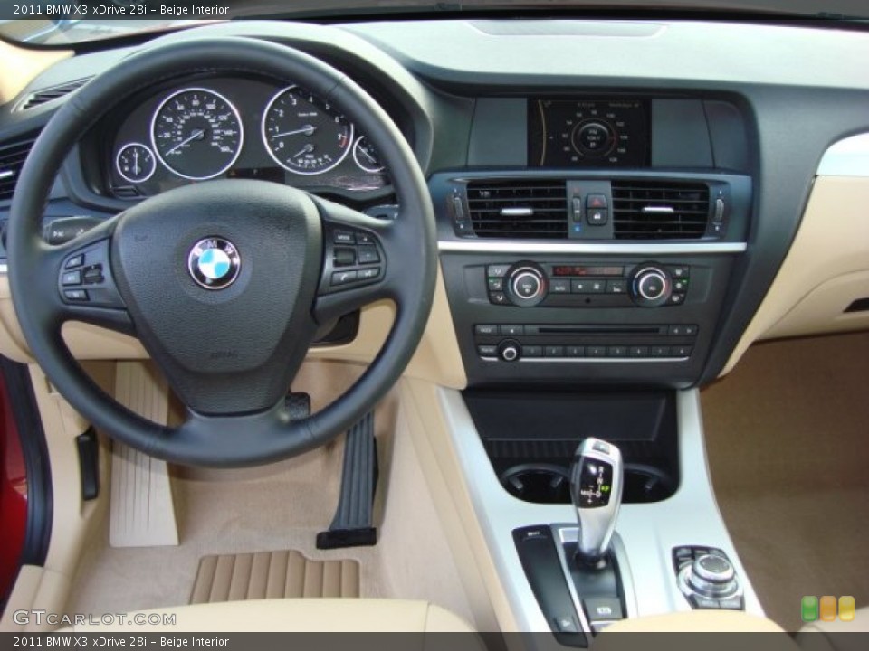 Beige Interior Dashboard for the 2011 BMW X3 xDrive 28i #50632059