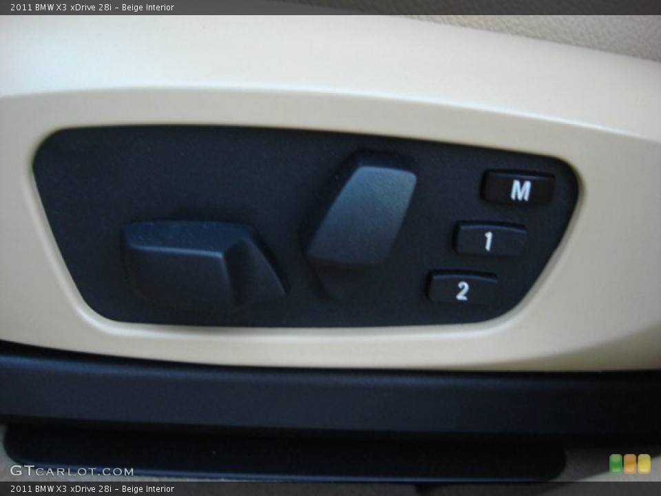 Beige Interior Controls for the 2011 BMW X3 xDrive 28i #50632074