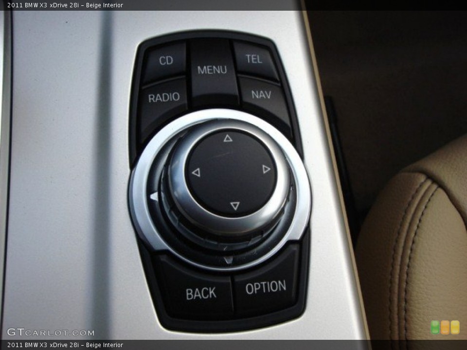 Beige Interior Controls for the 2011 BMW X3 xDrive 28i #50632128