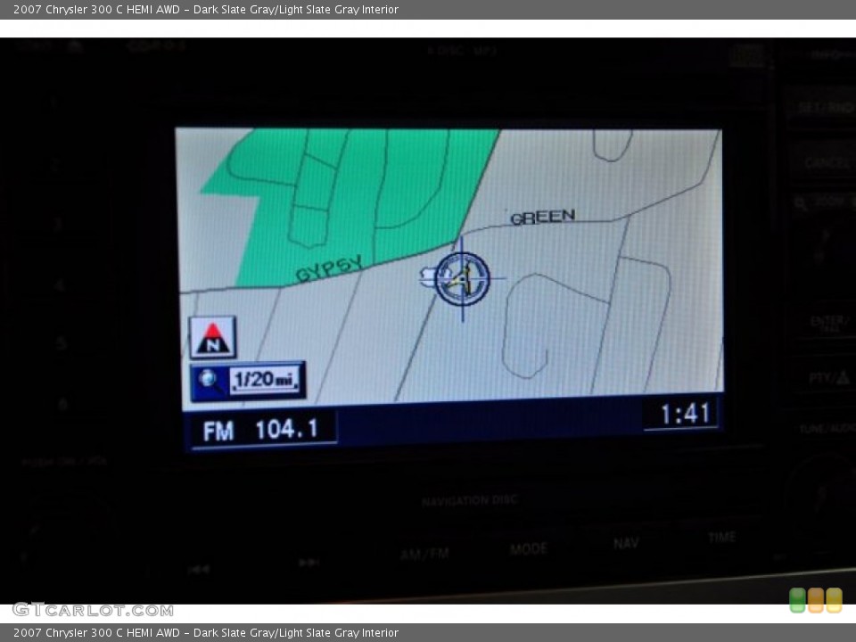 Dark Slate Gray/Light Slate Gray Interior Navigation for the 2007 Chrysler 300 C HEMI AWD #50632803