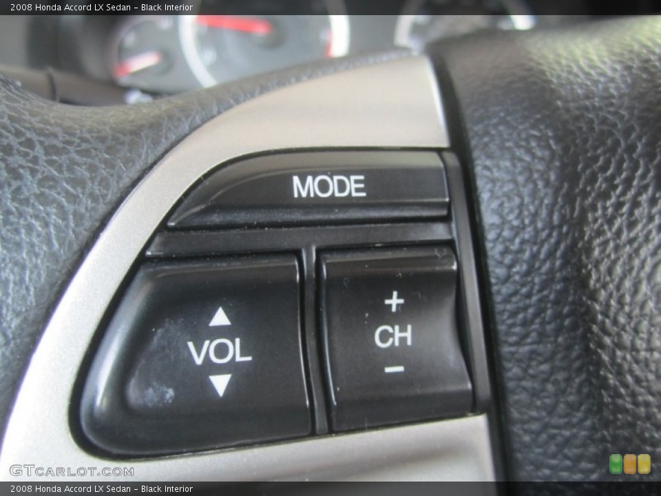 Black Interior Controls for the 2008 Honda Accord LX Sedan #50634957
