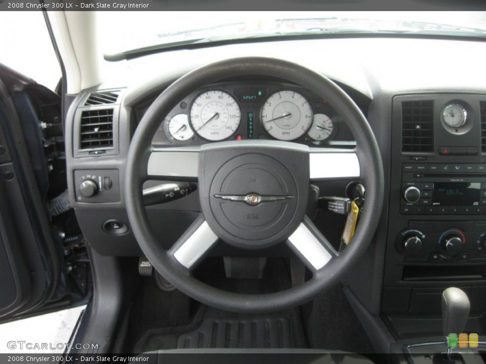 Dark Slate Gray Interior Steering Wheel for the 2008 Chrysler 300 LX #50635518