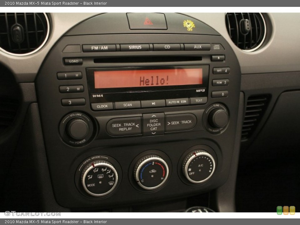 Black Interior Controls for the 2010 Mazda MX-5 Miata Sport Roadster #50635581