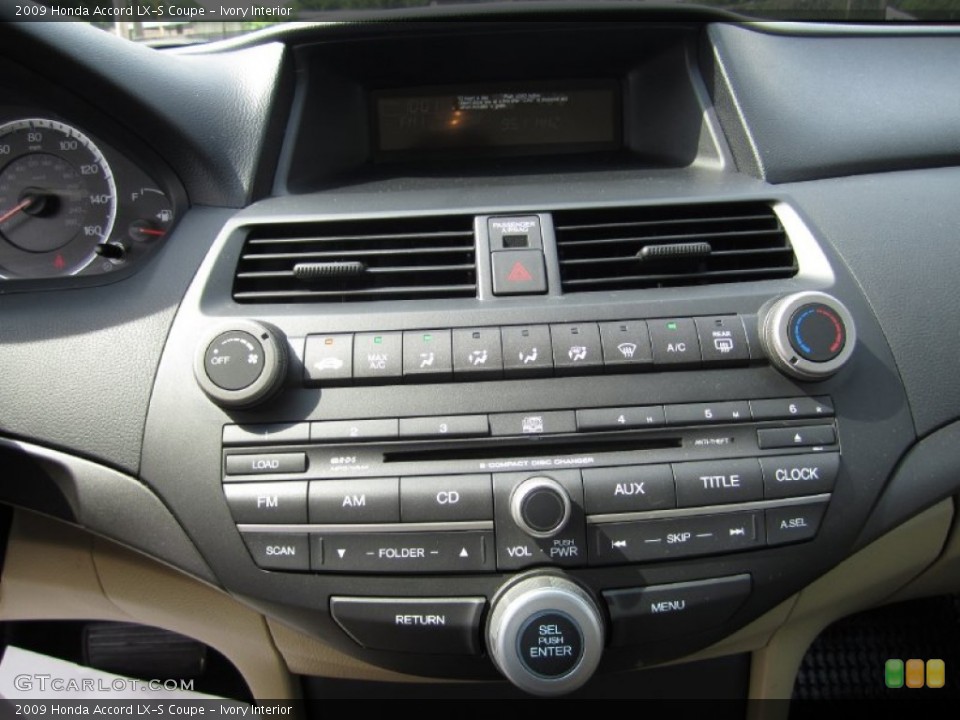 Ivory Interior Controls for the 2009 Honda Accord LX-S Coupe #50637768