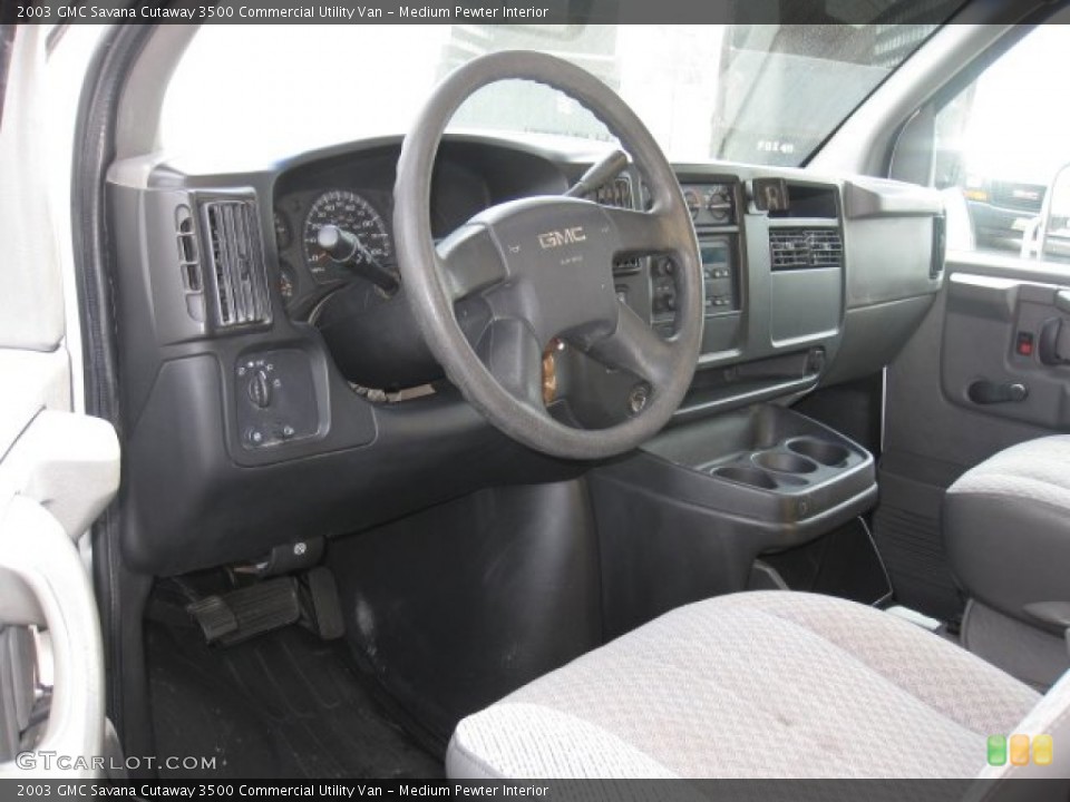 Medium Pewter Interior Dashboard for the 2003 GMC Savana Cutaway 3500 Commercial Utility Van #50639220