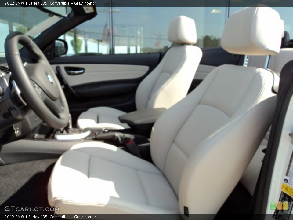 Gray Interior Photo for the 2012 BMW 1 Series 135i Convertible #50640345