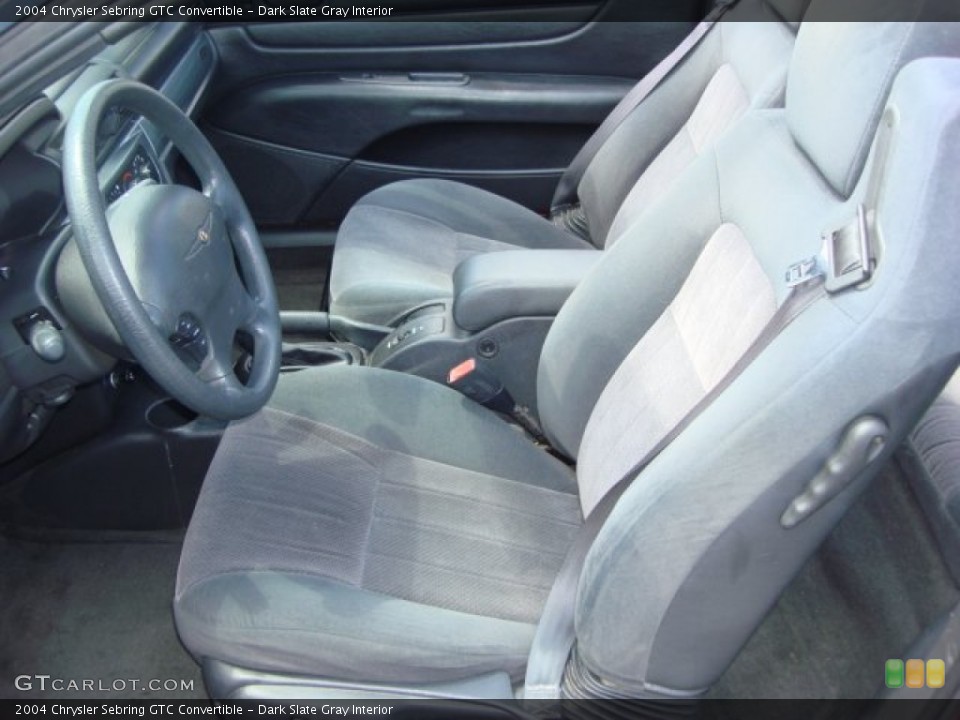 Dark Slate Gray Interior Photo for the 2004 Chrysler Sebring GTC Convertible #50640361