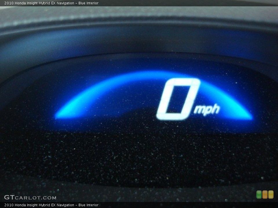 Blue Interior Gauges for the 2010 Honda Insight Hybrid EX Navigation #50643294