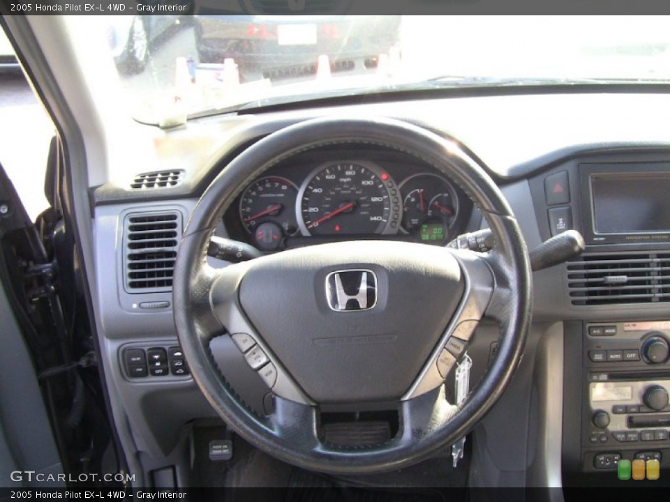 Gray Interior Steering Wheel for the 2005 Honda Pilot EX-L 4WD #50645058