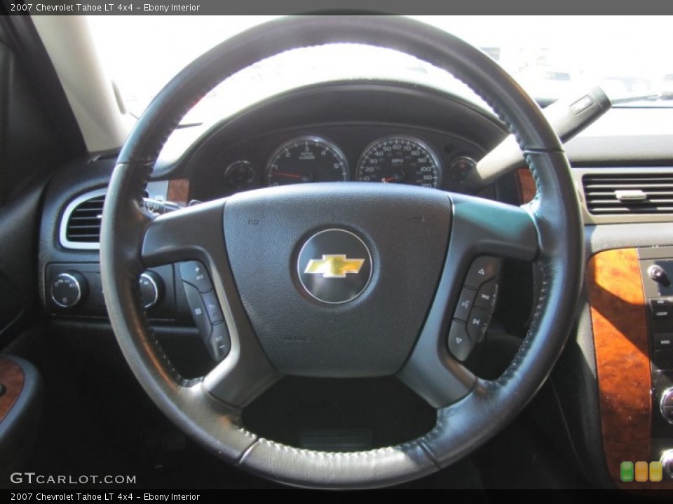 Ebony Interior Steering Wheel for the 2007 Chevrolet Tahoe LT 4x4 #50646147