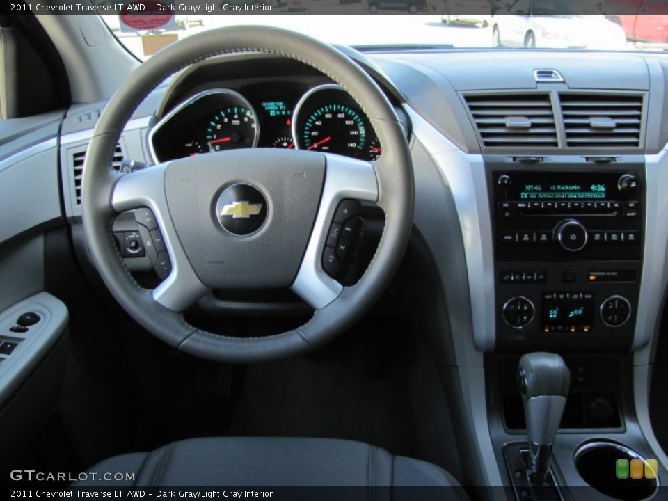 Dark Gray/Light Gray Interior Dashboard for the 2011 Chevrolet Traverse LT AWD #50646642