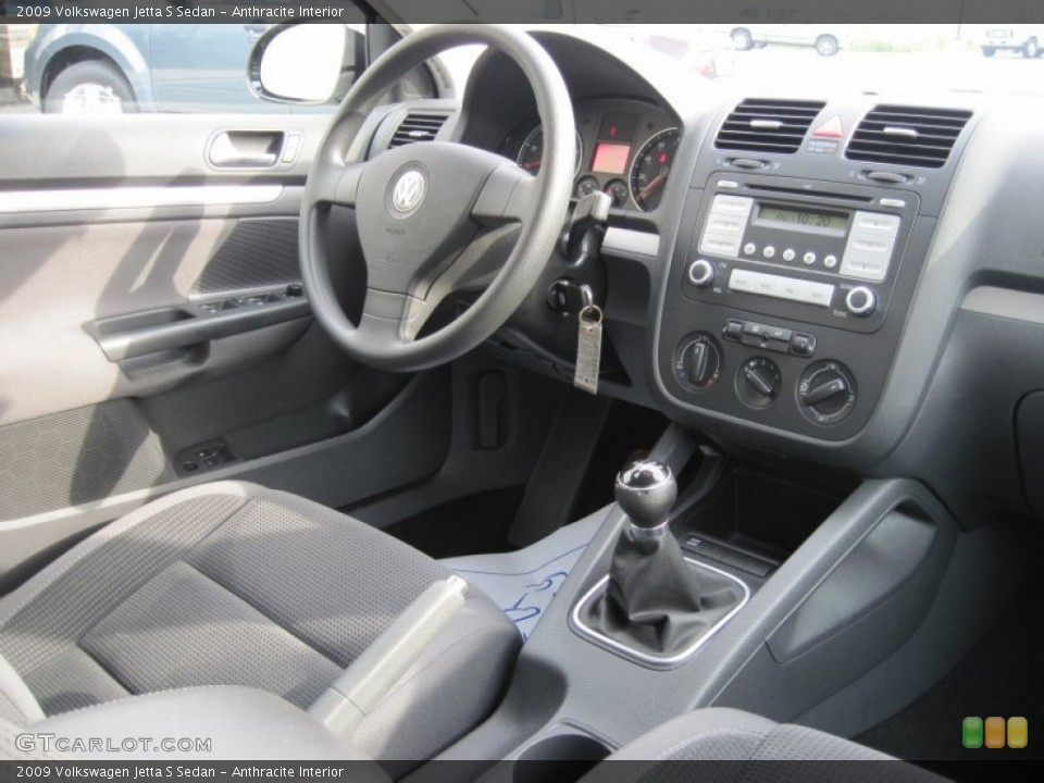 Anthracite Interior Photo for the 2009 Volkswagen Jetta S Sedan #50646999