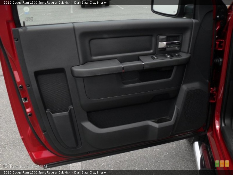 Dark Slate Gray Interior Door Panel for the 2010 Dodge Ram 1500 Sport Regular Cab 4x4 #50652888