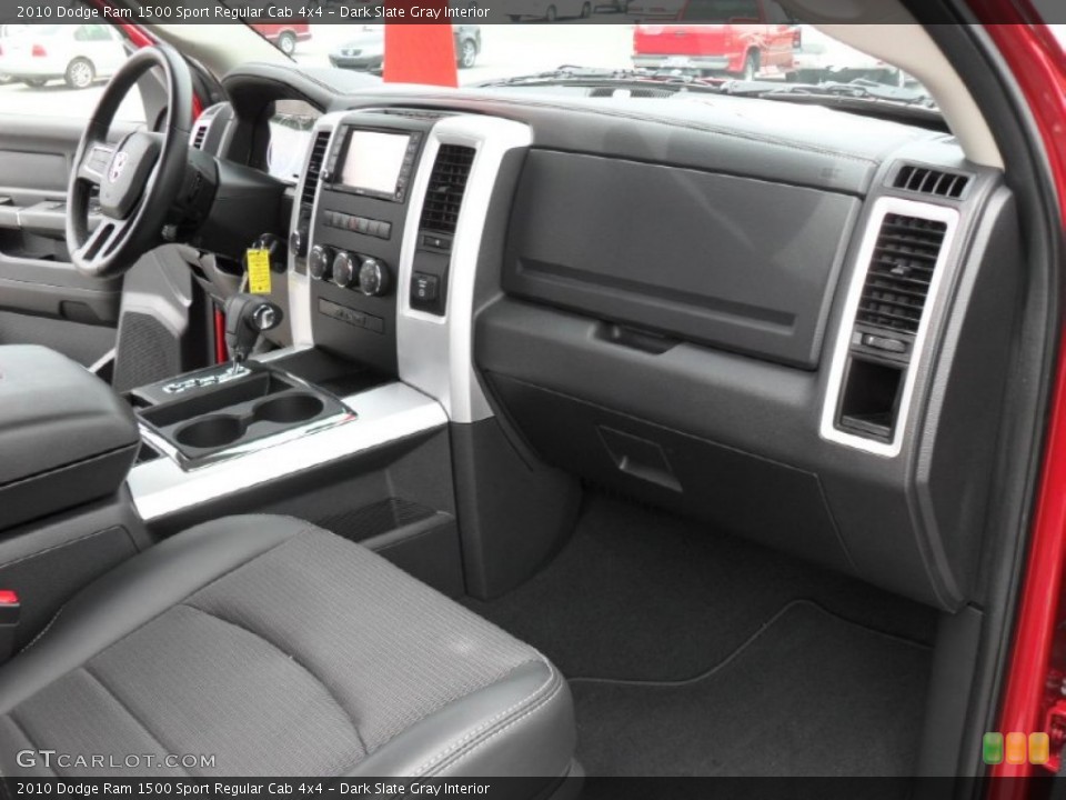 Dark Slate Gray Interior Dashboard for the 2010 Dodge Ram 1500 Sport Regular Cab 4x4 #50653050