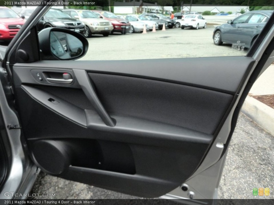 Black Interior Door Panel for the 2011 Mazda MAZDA3 i Touring 4 Door #50655076