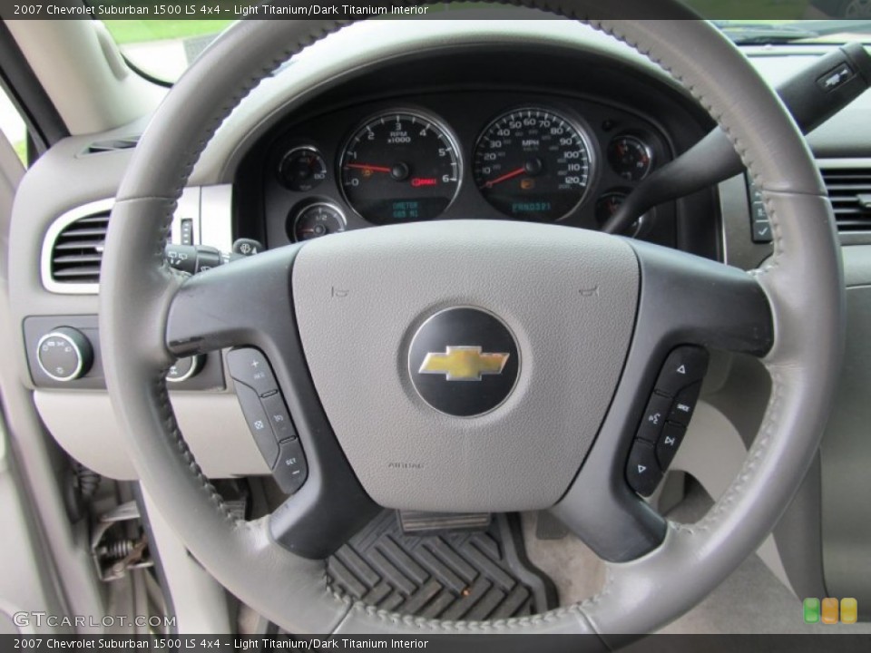 Light Titanium/Dark Titanium Interior Steering Wheel for the 2007 Chevrolet Suburban 1500 LS 4x4 #50655700