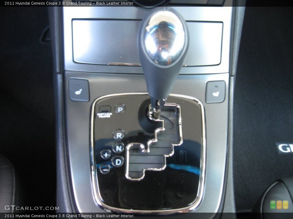 Black Leather Interior Transmission for the 2011 Hyundai Genesis Coupe 3.8 Grand Touring #50655955