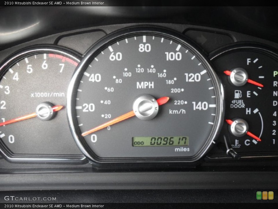 Medium Brown Interior Gauges for the 2010 Mitsubishi Endeavor SE AWD #50657261