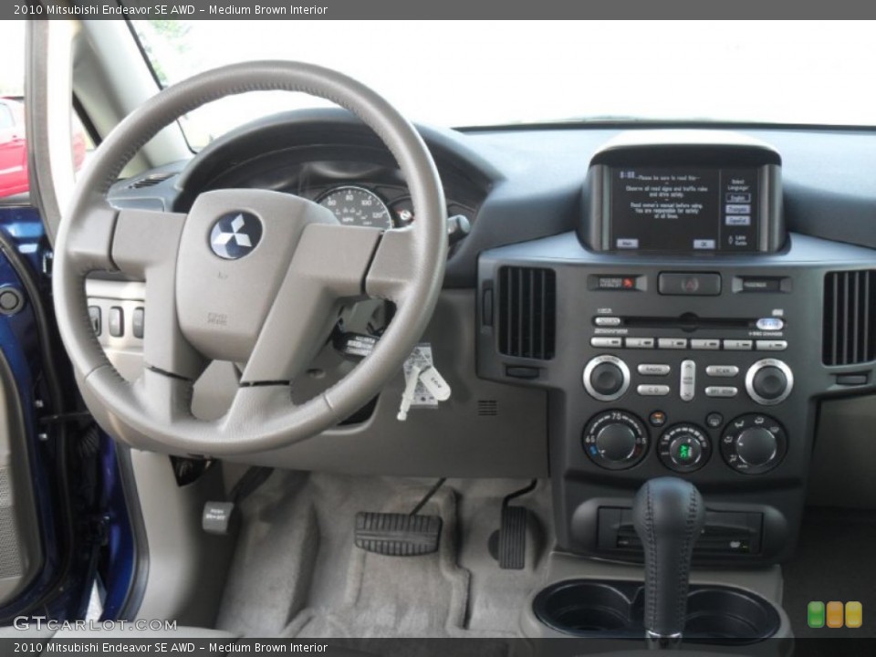 Medium Brown Interior Controls for the 2010 Mitsubishi Endeavor SE AWD #50657306