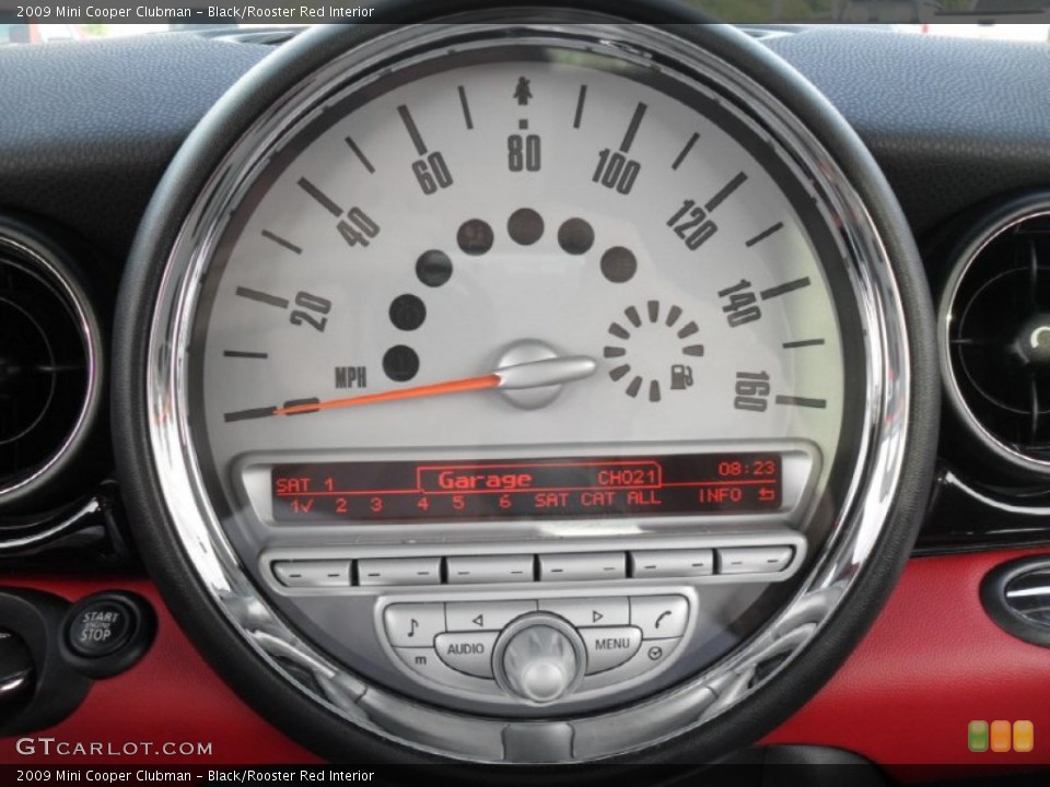 Black/Rooster Red Interior Gauges for the 2009 Mini Cooper Clubman #50658494