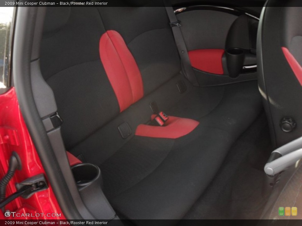 Black/Rooster Red Interior Photo for the 2009 Mini Cooper Clubman #50658581
