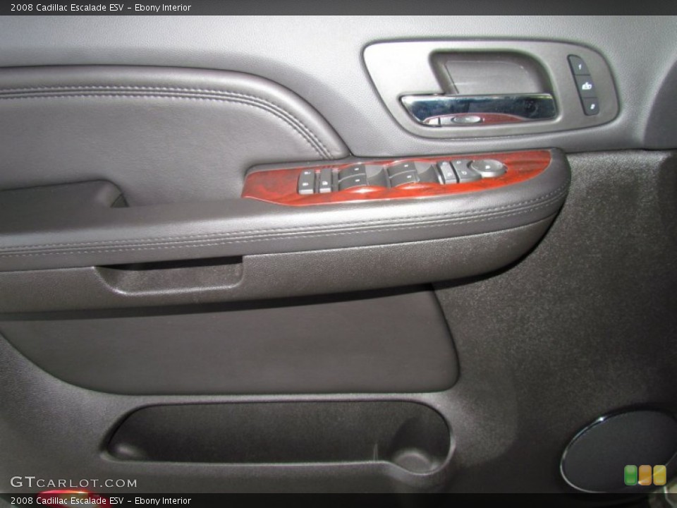 Ebony Interior Door Panel for the 2008 Cadillac Escalade ESV #50659469
