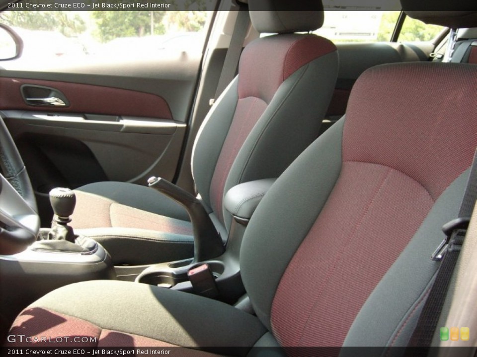 Jet Black/Sport Red Interior Photo for the 2011 Chevrolet Cruze ECO #50659901