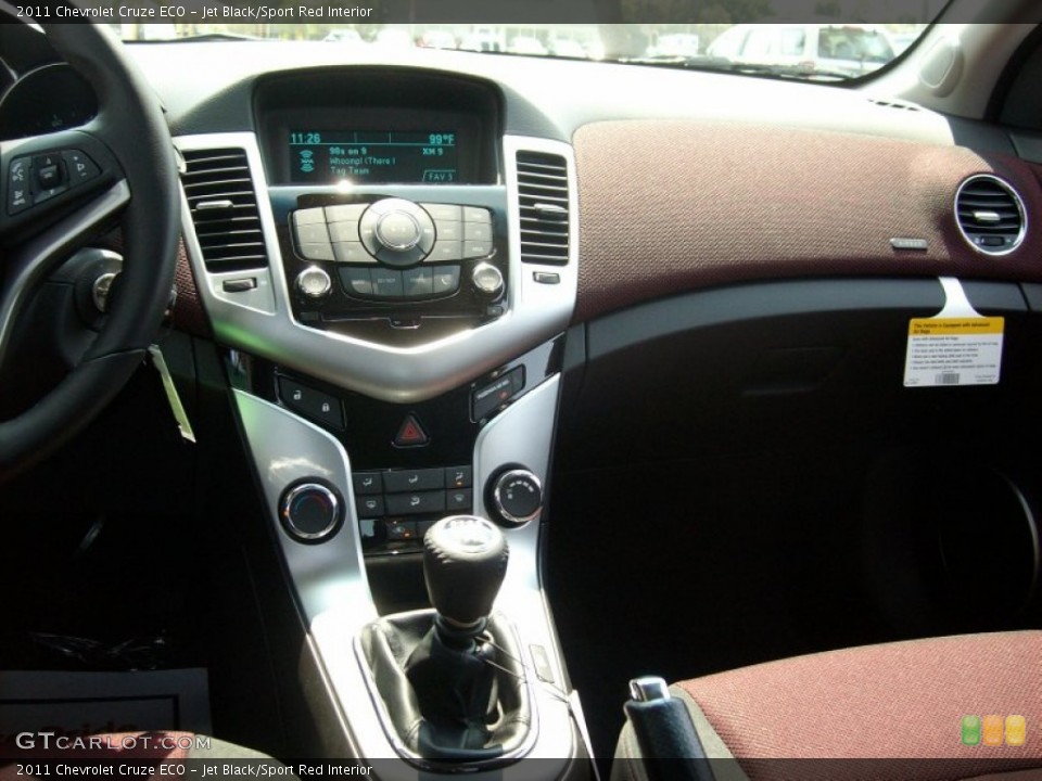 Jet Black/Sport Red Interior Dashboard for the 2011 Chevrolet Cruze ECO #50659961